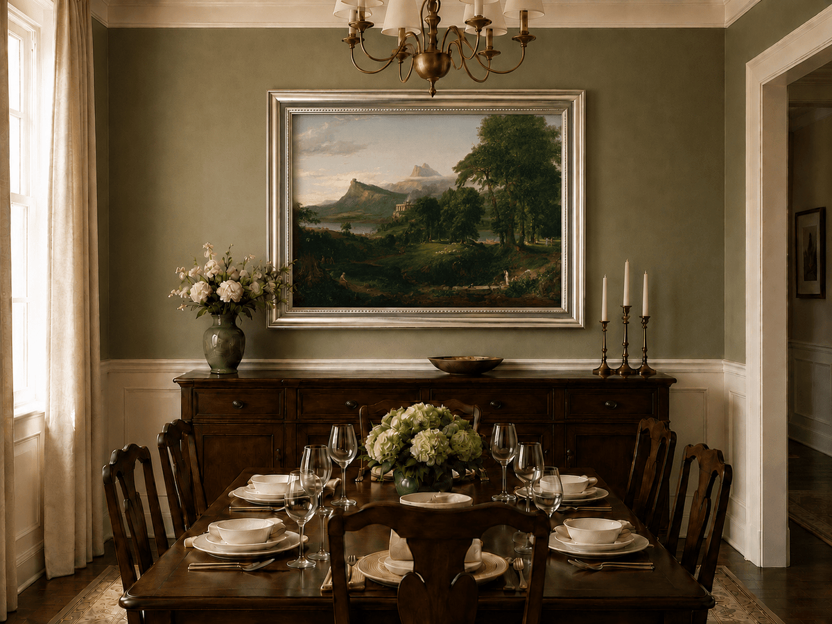Landscape Oil Painting - Classical Landscape Mountains