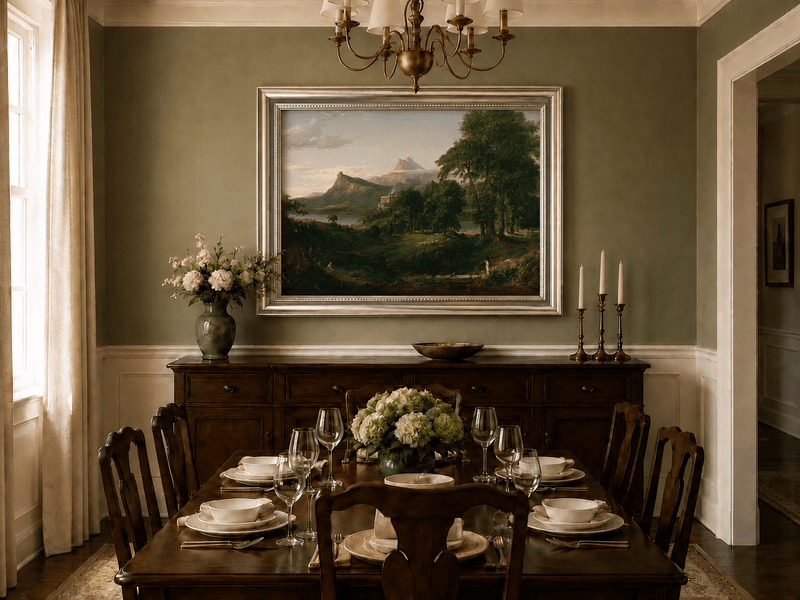 Landscape Oil Painting - Classical Landscape Mountains