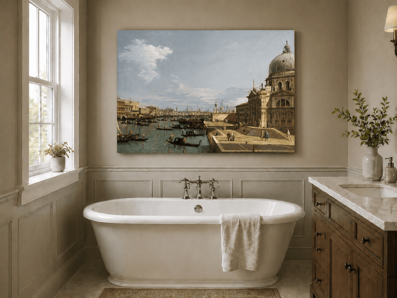 Landscape Oil Painting - Entrance to the Grand Canal, Venice