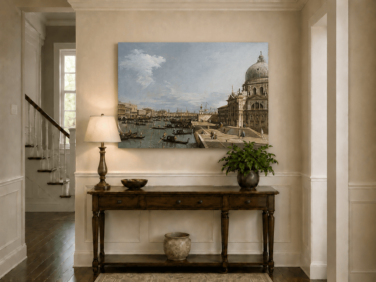 Landscape Oil Painting - Entrance to the Grand Canal, Venice