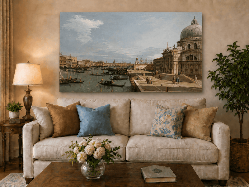 Landscape Oil Painting - Entrance to the Grand Canal, Venice