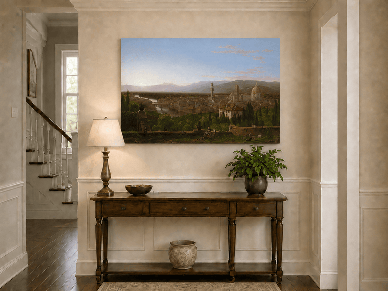 Landscape Oil Painting - Florence Cityscape & Iconic Dome