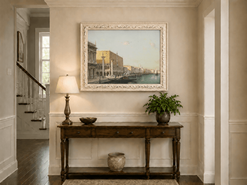 Landscape Oil Painting - Hand-Painted Venice Doge's Palace