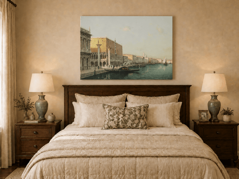 Landscape Oil Painting - Hand-Painted Venice Doge's Palace