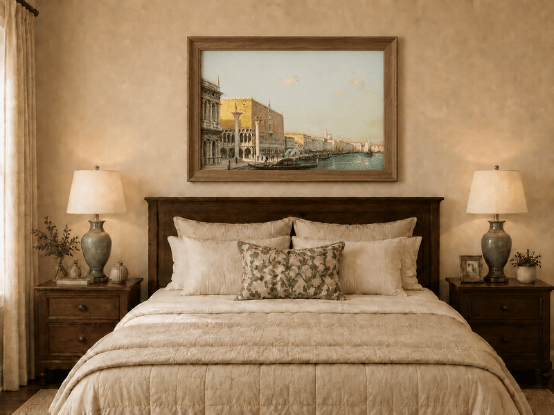 Landscape Oil Painting - Hand-Painted Venice Doge's Palace