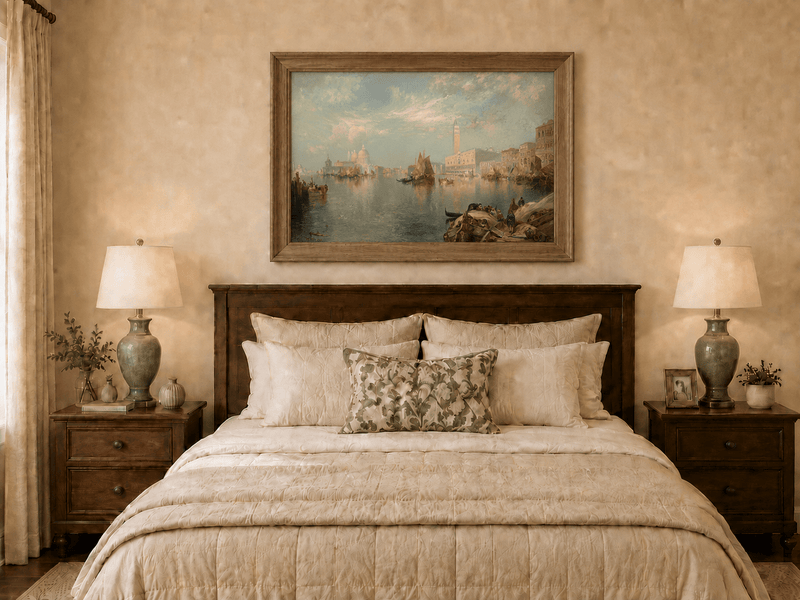 Landscape Oil Painting - Hand-Painted Venice Grand Canal View