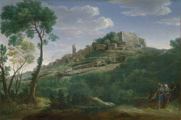 Landscape Oil Painting - Italian Hill Town Scenic View - Oil Painting Haven