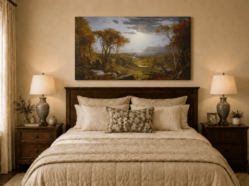 Landscape Oil Painting - Lush Forest Landscape