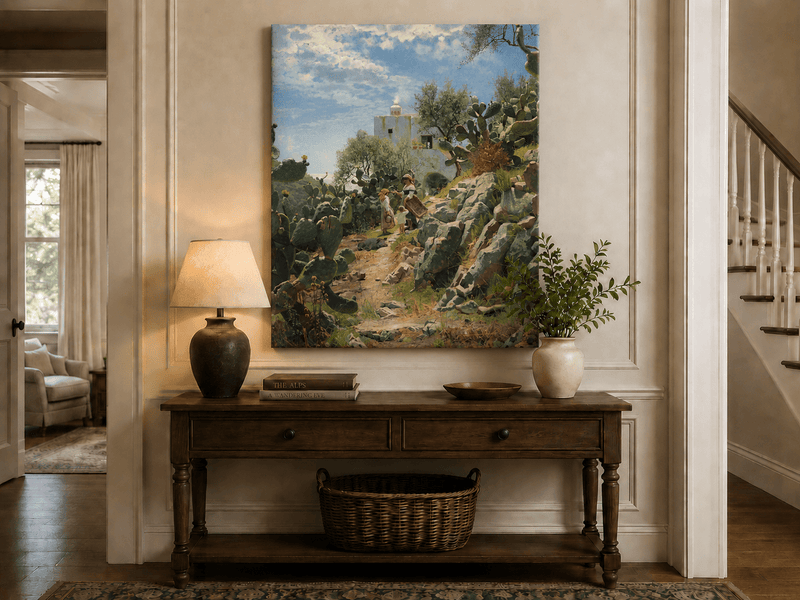 Landscape Oil Painting - Mediterranean Rural