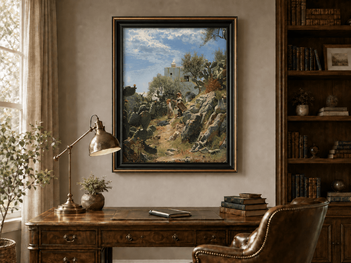 Landscape Oil Painting - Mediterranean Rural