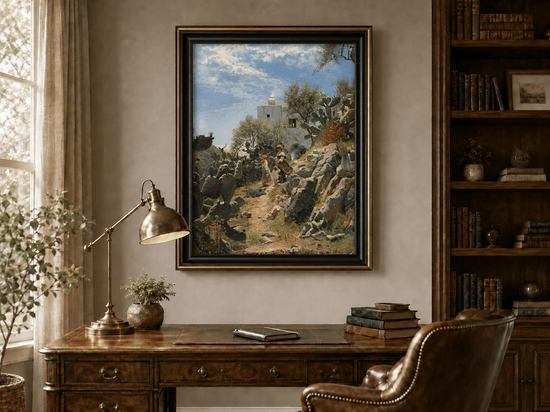 Landscape Oil Painting - Mediterranean Rural