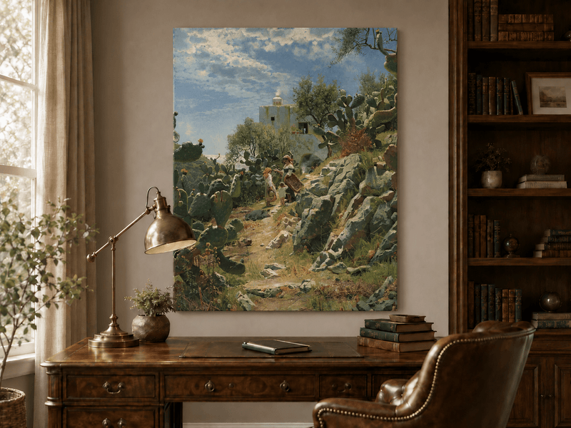 Landscape Oil Painting - Mediterranean Rural
