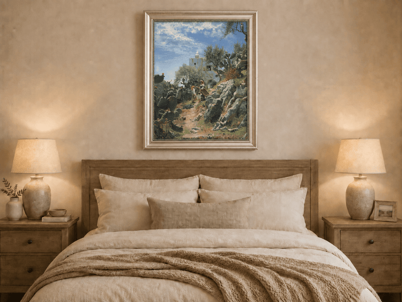 Landscape Oil Painting - Mediterranean Rural