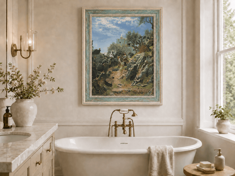 Landscape Oil Painting - Mediterranean Rural