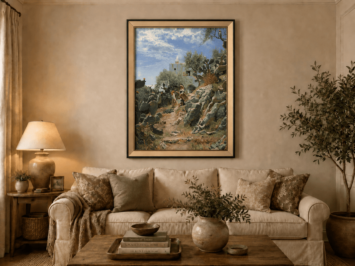 Landscape Oil Painting - Mediterranean Rural