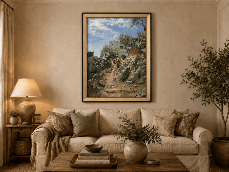 Landscape Oil Painting - Mediterranean Rural