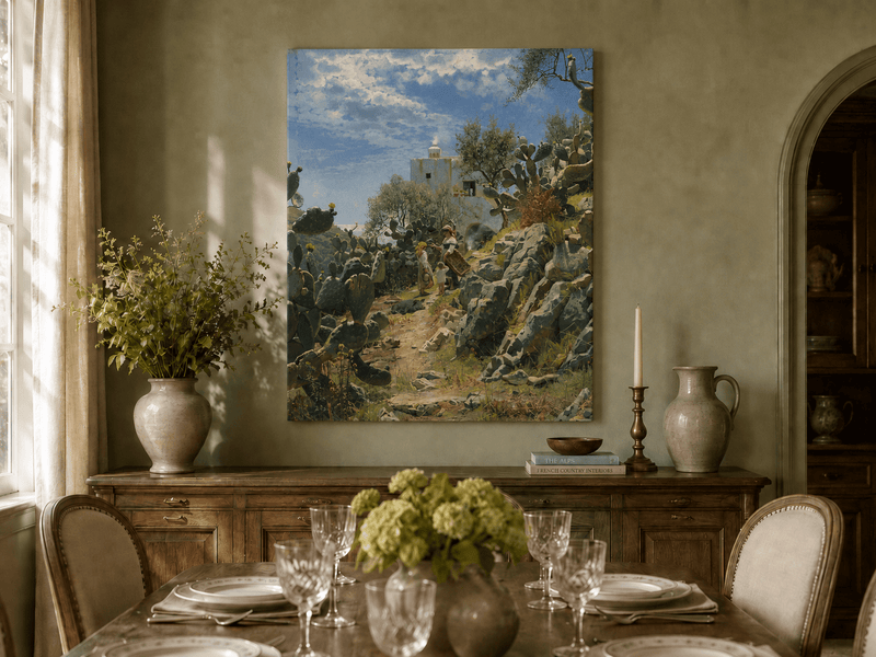 Landscape Oil Painting - Mediterranean Rural