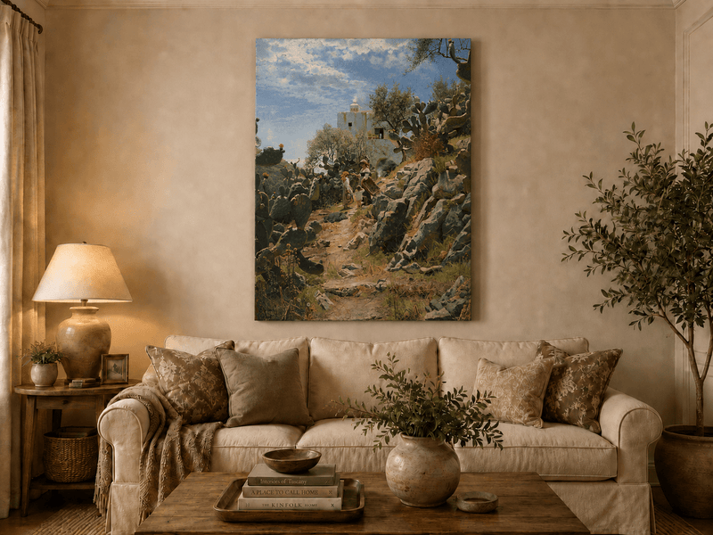 Landscape Oil Painting - Mediterranean Rural