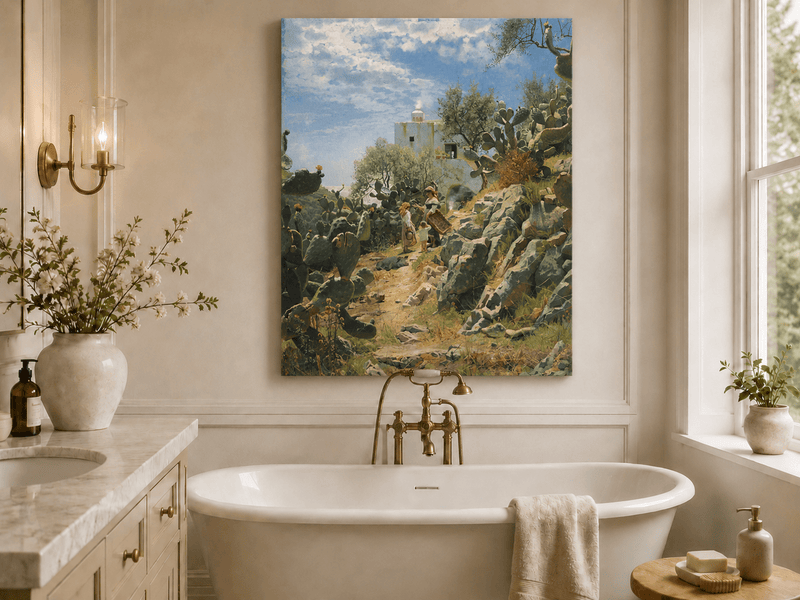 Landscape Oil Painting - Mediterranean Rural