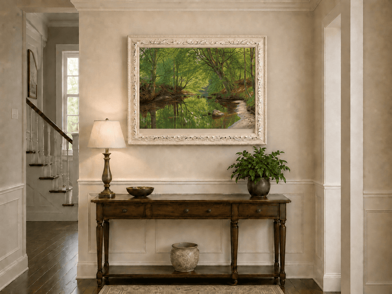 Landscape Oil Painting - Quiet Forest Stream