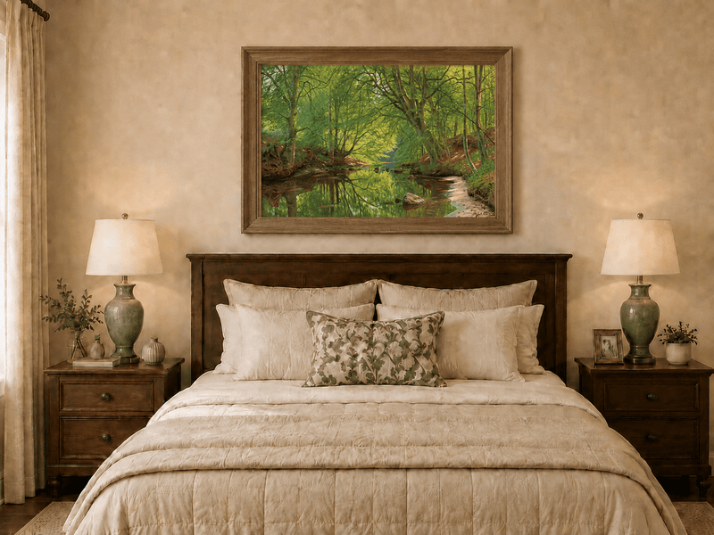 Landscape Oil Painting - Quiet Forest Stream