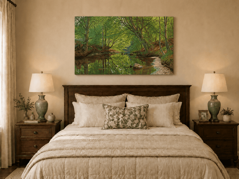 Landscape Oil Painting - Quiet Forest Stream