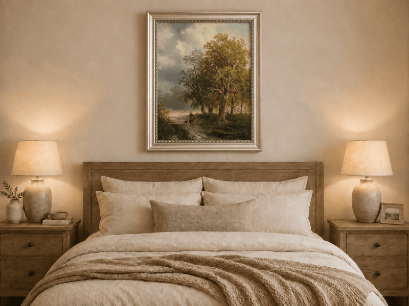 Landscape Oil Painting - Quiet Woodland Path