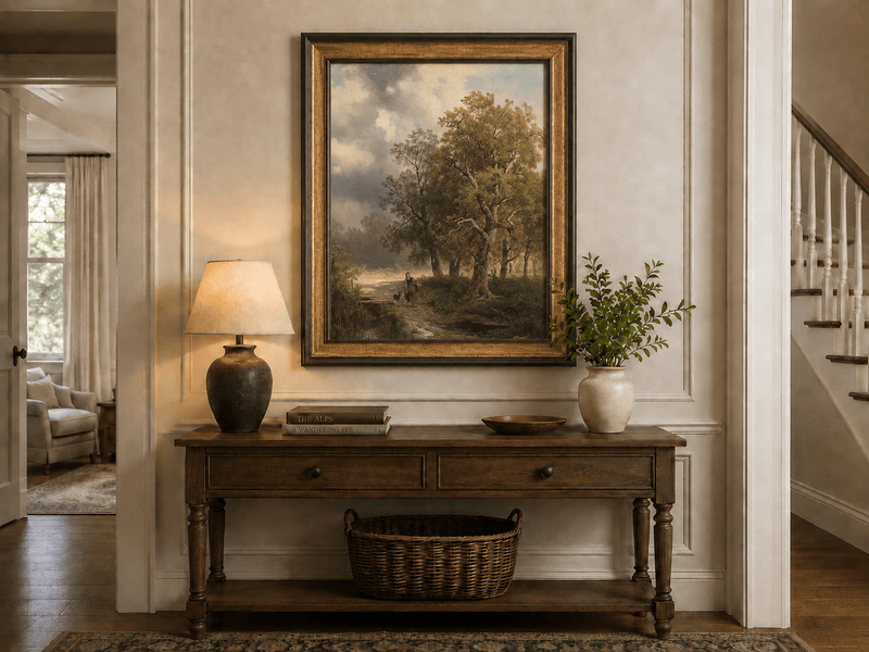 Landscape Oil Painting - Quiet Woodland Path