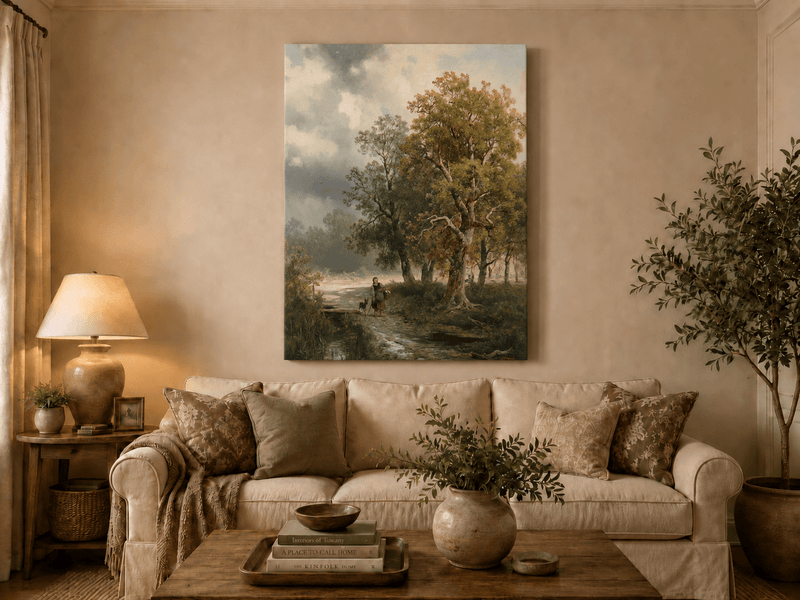Landscape Oil Painting - Quiet Woodland Path