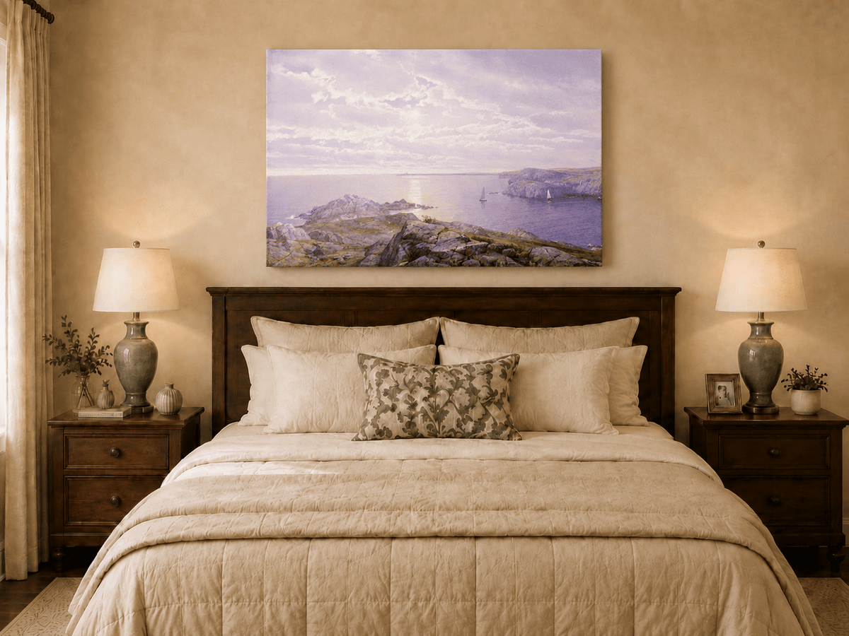 Landscape Oil Painting - Rocky Coastal Shore