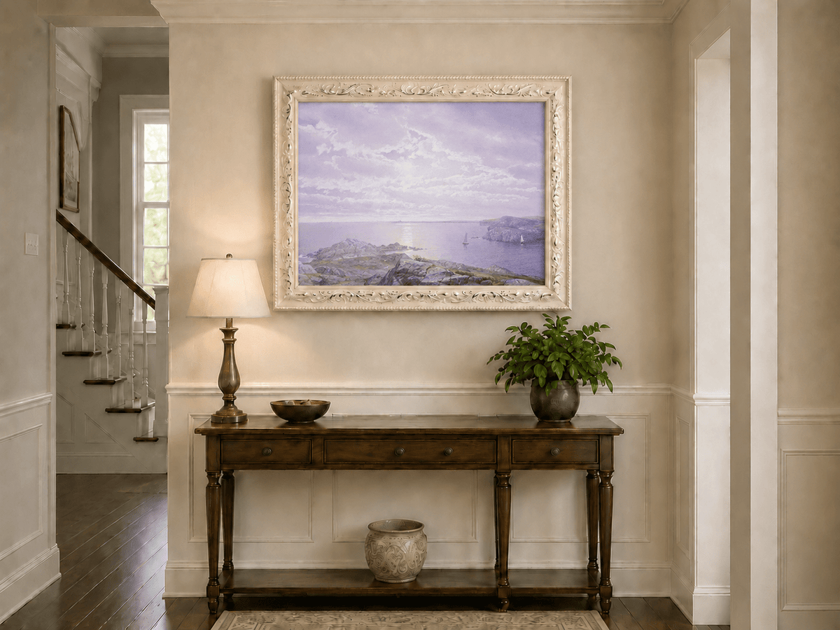 Landscape Oil Painting - Rocky Coastal Shore