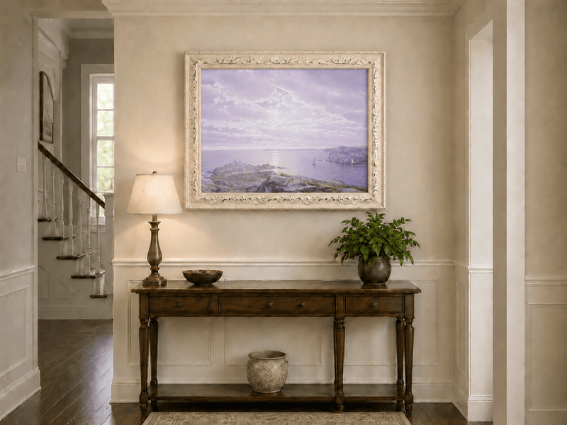 Landscape Oil Painting - Rocky Coastal Shore