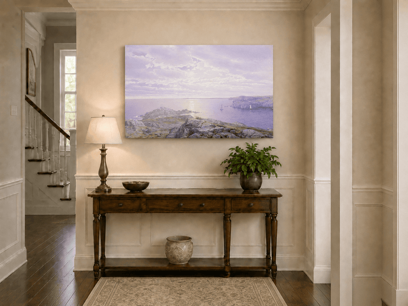 Landscape Oil Painting - Rocky Coastal Shore