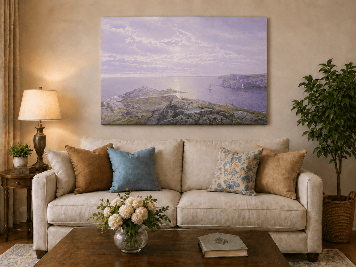 Landscape Oil Painting - Rocky Coastal Shore