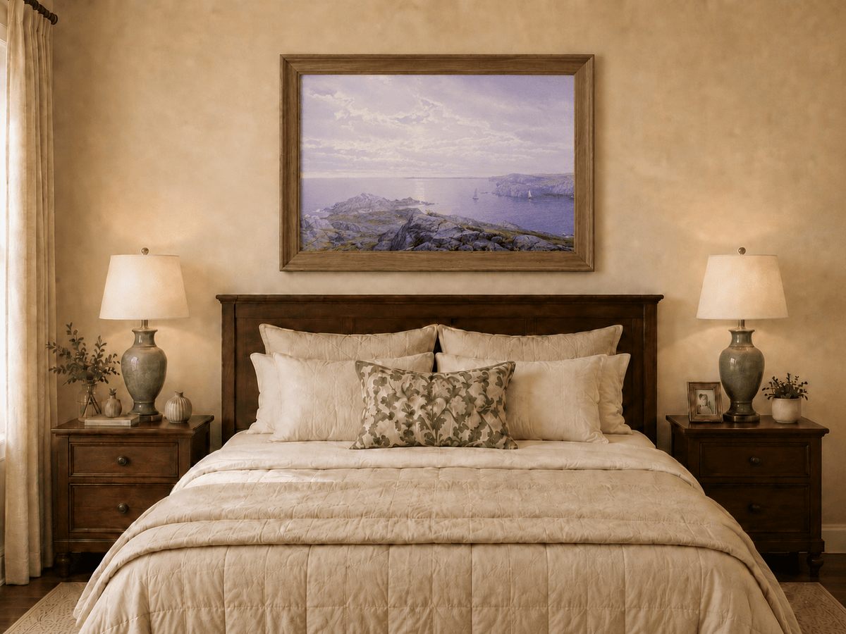 Landscape Oil Painting - Rocky Coastal Shore