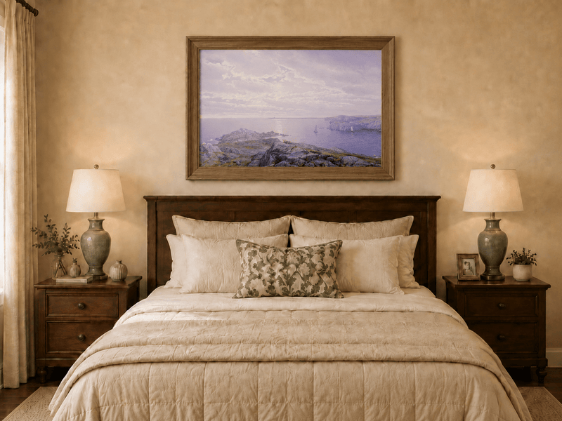Landscape Oil Painting - Rocky Coastal Shore