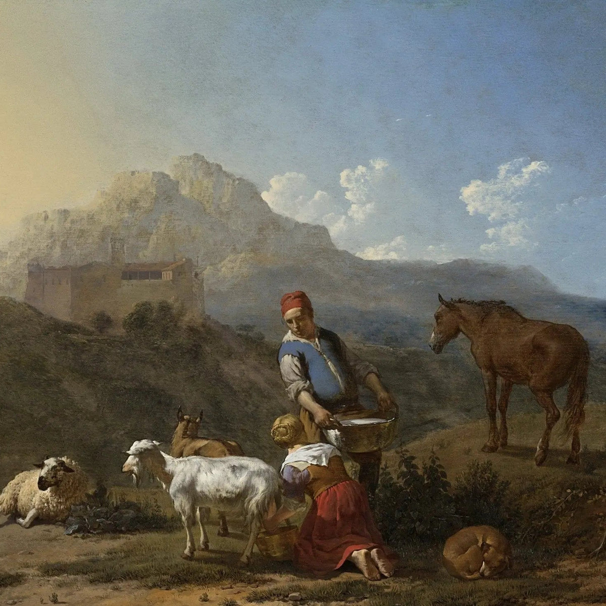 Landscape Oil Painting - Rural Mountain Scene - Oil Painting Haven