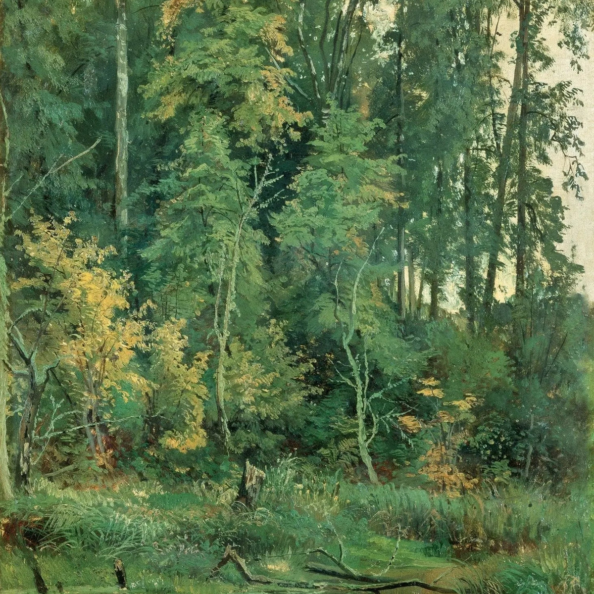 Landscape Oil Painting - Serene Forest Pond for Wall Art - Oil Painting Haven