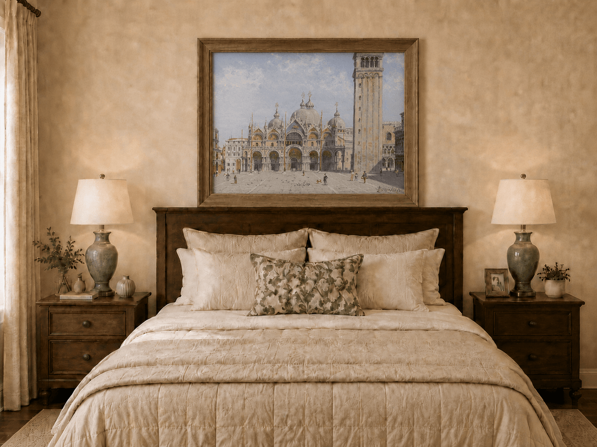 Landscape Oil Painting - St. Mark’s Basilica & Bell Tower, Venice