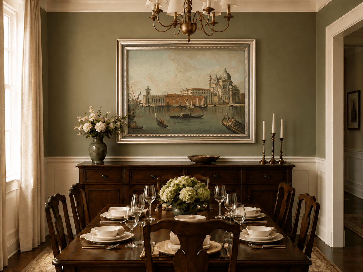 Landscape Oil Painting - Venice: Santa Maria Della Salute