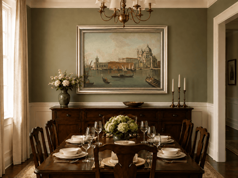 Landscape Oil Painting - Venice: Santa Maria Della Salute