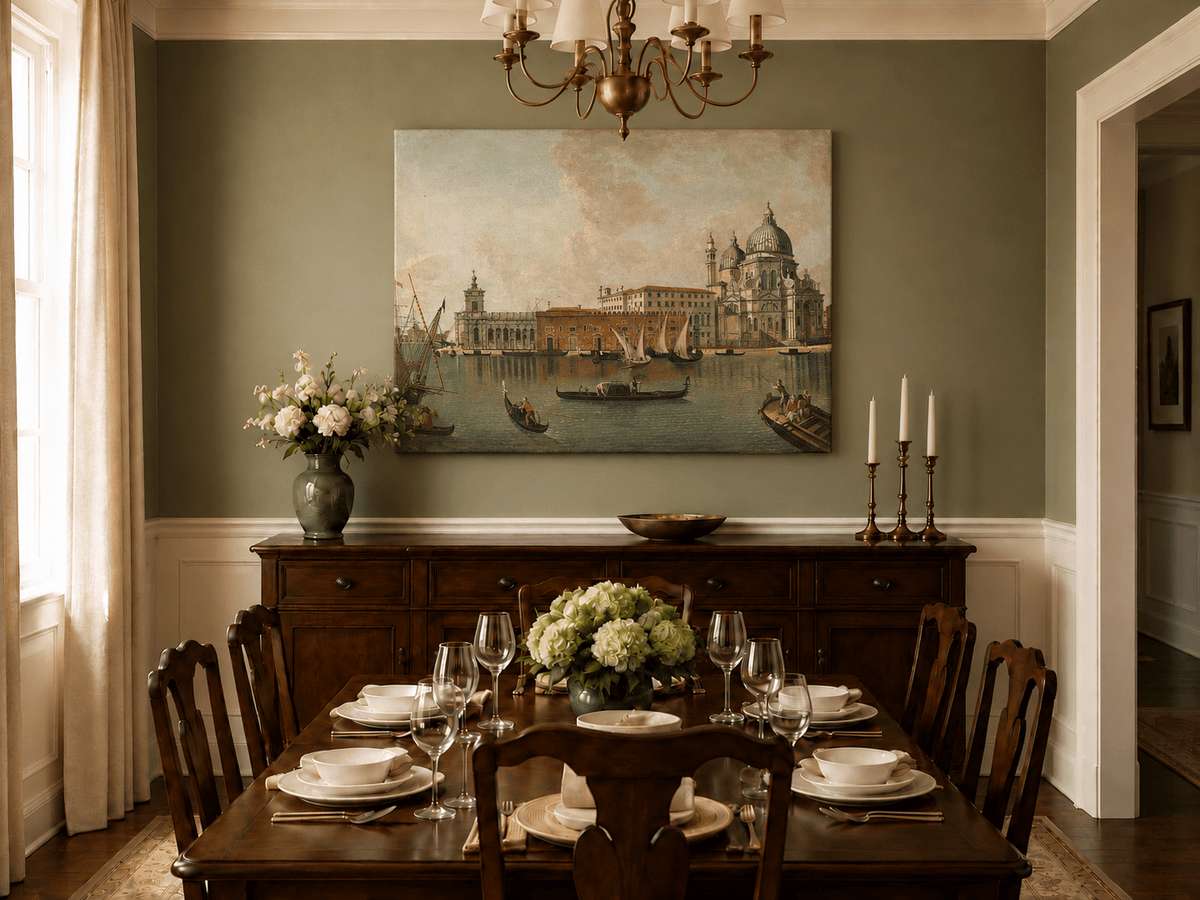 Landscape Oil Painting - Venice: Santa Maria Della Salute