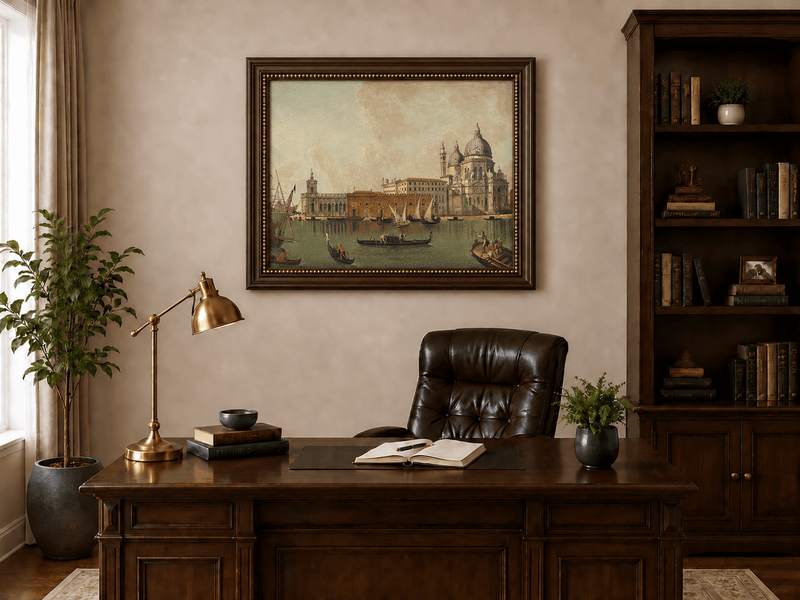 Landscape Oil Painting - Venice: Santa Maria Della Salute