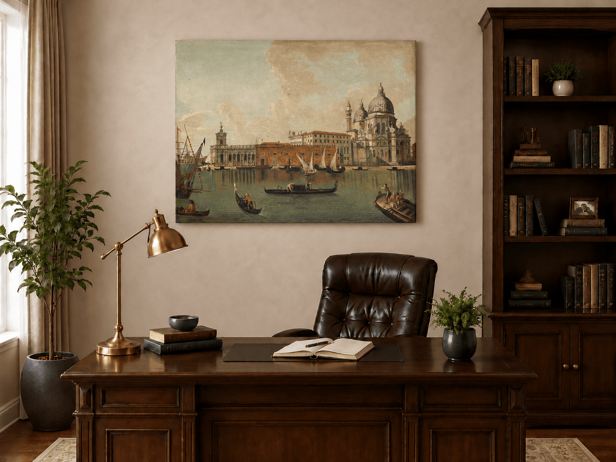 Landscape Oil Painting - Venice: Santa Maria Della Salute