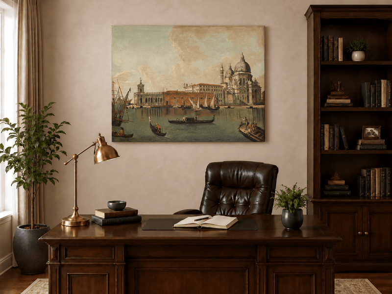 Landscape Oil Painting - Venice: Santa Maria Della Salute