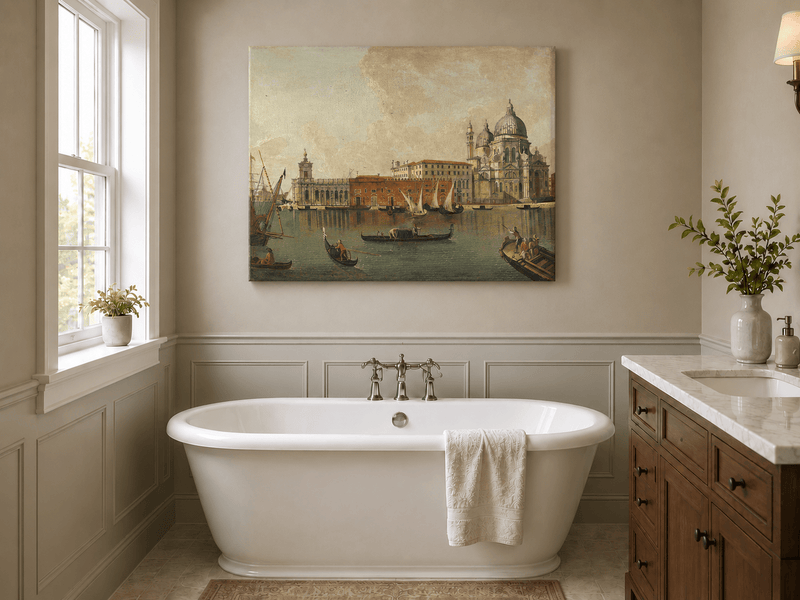 Landscape Oil Painting - Venice: Santa Maria Della Salute