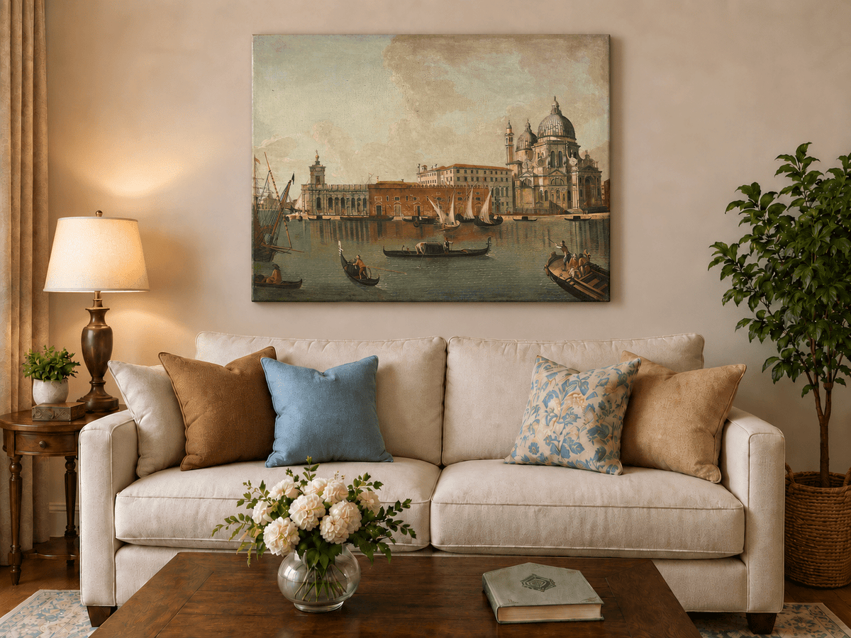 Landscape Oil Painting - Venice: Santa Maria Della Salute