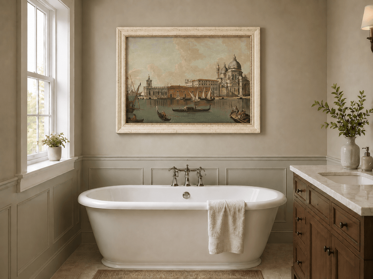 Landscape Oil Painting - Venice: Santa Maria Della Salute