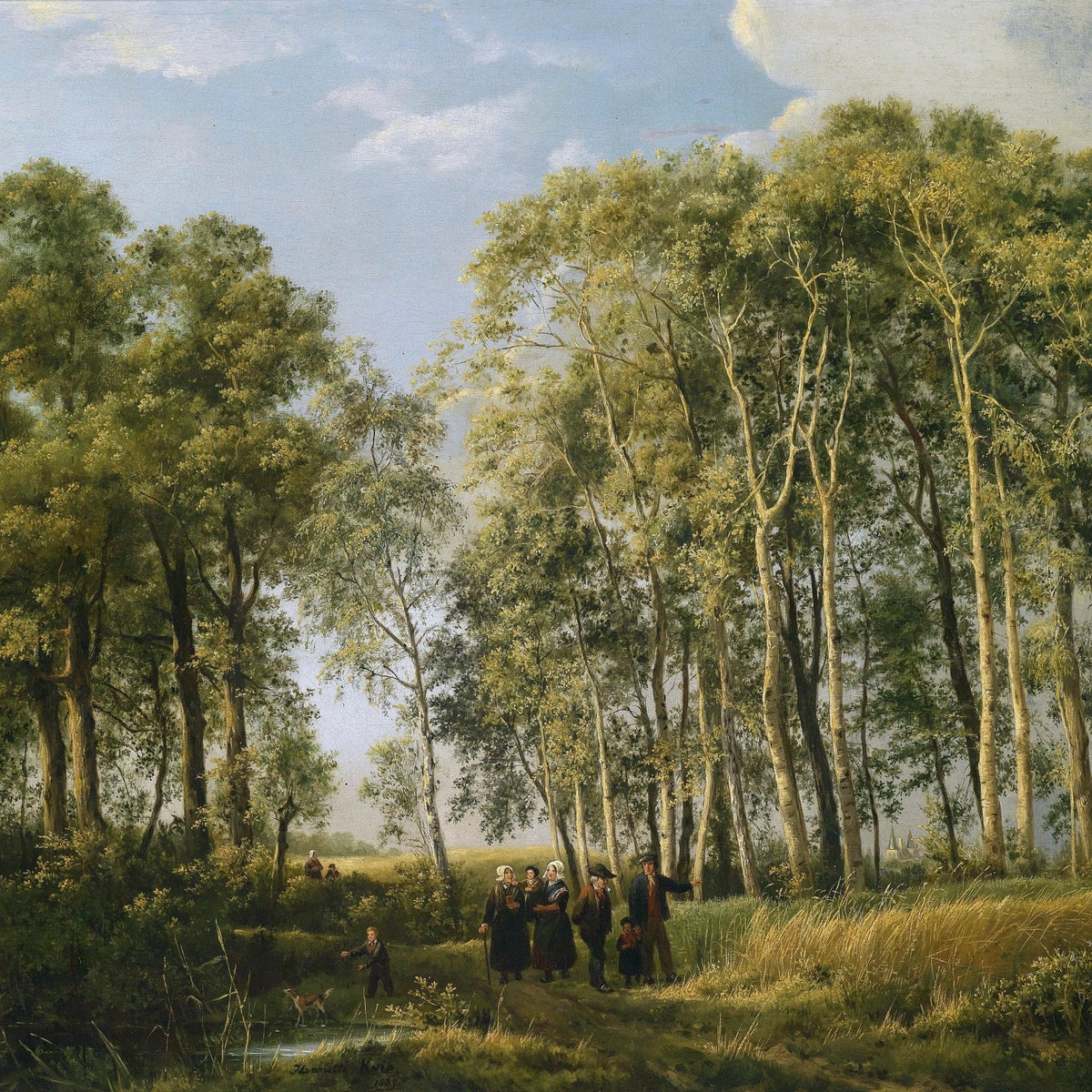 Landscape Oil Painting - Woodland Path & Rural Scenery - Oil Painting Haven