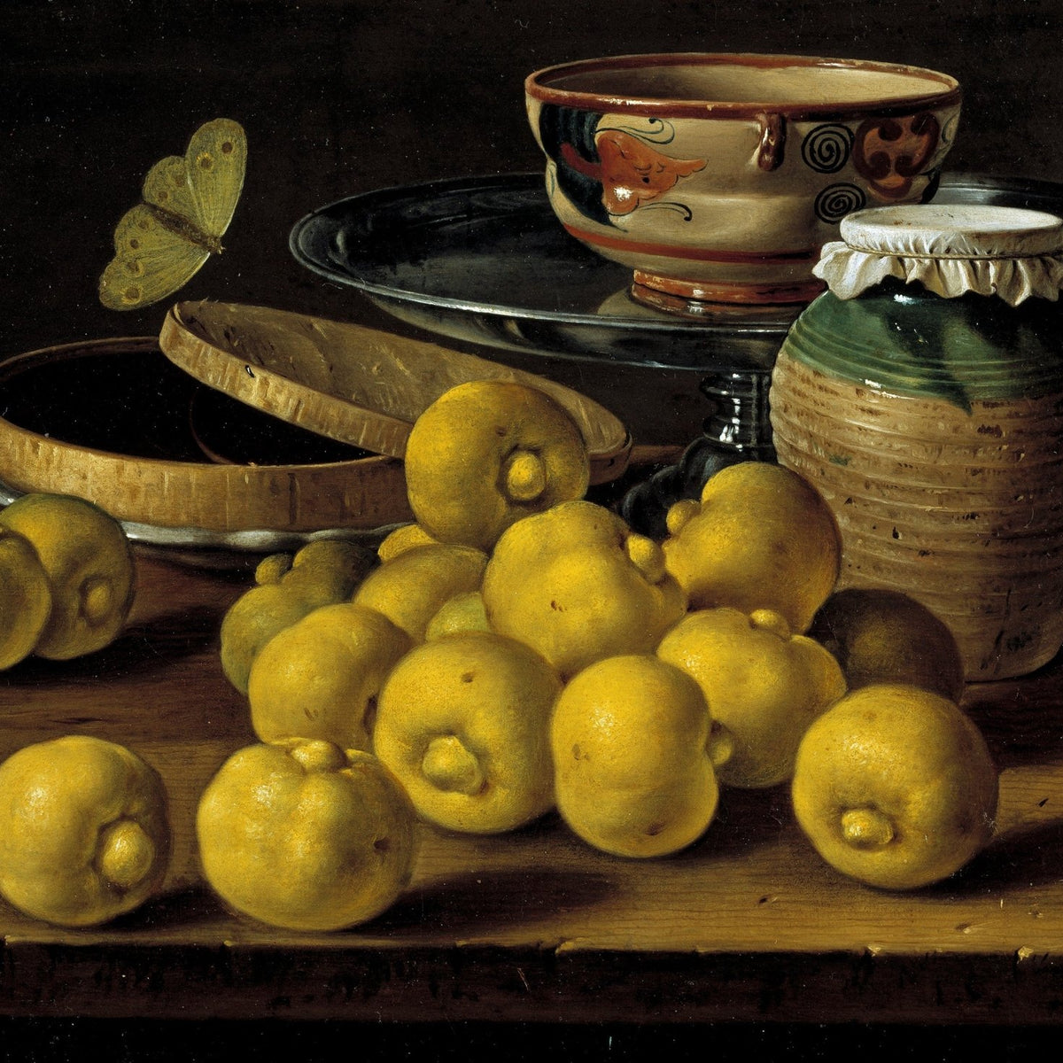 Lemons, Ceramic Jar and Tray - Still Life Oil Painting - Oil Painting Haven